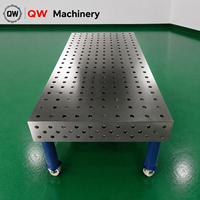 Table de soudage spéciale robotisée nitrurée, plateforme de fixation modulaire flexible 3D pour station de soudage automatisée