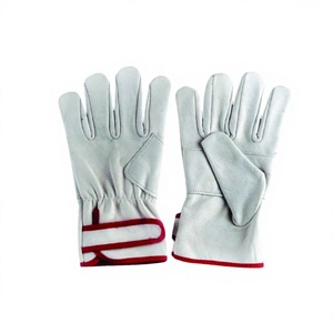 HOLY SIGNS INTERNATIONAL Sheep Grain Leather Anti-Vibration Smooth Safety <b>Driver</b> Work <b>Gloves</b> Strap EN420 Certified Breathable - Product Image 1