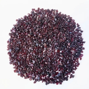 Piedra preciosa granate ovalada roja natural - Product Image 1