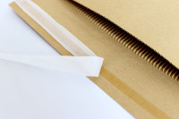 Pochette d'expédition rigide écologique pour bordereaux de colis, emballage de documents, sac d'expédition en papier ondulé, enveloppes postales en carton rigide