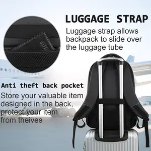 25L 15.6 Inch Business Anti Theft Slim Laptop Backpack With USB Charging Port