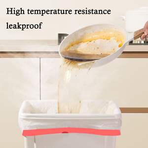 ถุงขยะสีแดงแบบมีเชือกผูก ผลิตจากวัสดุ HDPE LDPE รีไซเคิล กันรั่ว กันน้ำ รับผลิตพร้อมพิมพ์โลโก้และบรรจุภัณฑ์ตามแบบ - Product Image 2