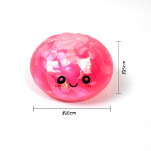 Nouvelle Boîte Mystère Anti-Stress en Silicone Écologique, Forme Boulette Souple avec Ruban et Expressions Mignonnes - Product Image 5