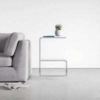 OEM Sofort lieferbarer Acryl-Couchtisch Morandi Grün mit Zeitschriftenständer – Moderne Line-Sense-Nachttische für Büro und Heimdekoration