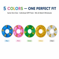 Mini Inflatable Lightweight 10g Pet Swim Ring 9cm Small Animal Float Swimming Bath Aid Duck Pattern 5 Colors Sugar Glider