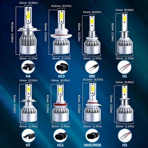 <span class=keywords><strong>C6</strong></span> <span class=keywords><strong>H4</strong></span>/H11/H7 12V Новые универсальные автомобильные светодиодные фары и противотуманные фонари - Product Image 4