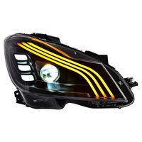 Pièces de modification automobile de style Maybach, ensemble de phares LED modifiés pour Mercedes-Benz Classe C W204, mise à niveau des phares
