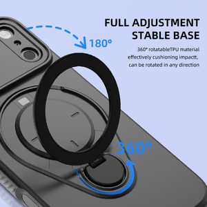 Funda para Teléfono <span class=keywords><strong>iPhone</strong></span> 17 Pro Max, Elegante y Personalizada, Precio de Fábrica al por Mayor, Carcasa Trasera Anticaídas con Anillo de Soporte de 360 Grados - Product Image 3