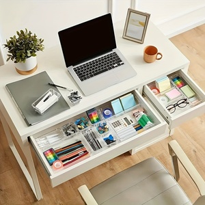 6/11/15 pezzo di plastica trasparente organizer <span class=keywords><strong>per</strong></span> <span class=keywords><strong>cassetti</strong></span> 4 dimensioni versatili <span class=keywords><strong>per</strong></span> <span class=keywords><strong>cassetti</strong></span> da cucina vassoi divisori impilabili - Product Image 3