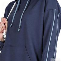 Ensemble de Sport Modeste Personnalisé OEM 2026 Nouveauté pour Femme : Sweat à Capuche, Tunique Longue et Pantalon Jogger – Ensemble Athlétique Musulman Assorti Abaya