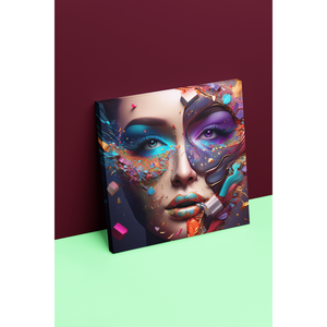 Murales Cosmetici con Graffiti Glamour Cosmici, Arte Decorativa Chic Urbana per Spazi Moderni - Product Image 5