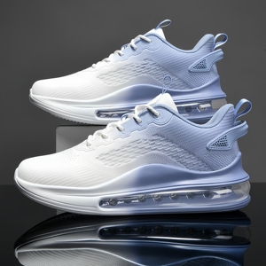 <span class=keywords><strong>Zapatillas</strong></span> Deportivas para Hombre con Amortiguación de Aire, Parte Superior Tejida Transpirable, <span class=keywords><strong>Zapatillas</strong></span> para Correr con Aumento de Altura, Talla Grande, Estilo Casual - Product Image 2