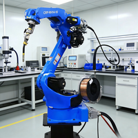 Machine de soudage robotisée à six axes CRP-RH14-10, bras robotisé, soudeuse MIG automatique pour l'usinage de l'acier et du fer en atelier