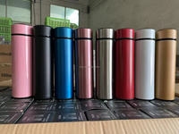 Gourde à vide intelligente en acier inoxydable avec logo personnalisé Thermos à vide numérique avec affichage LED de la température bouteille d'eau intelligente