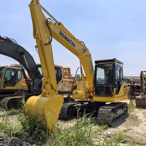Excavadora Usada de 13 Toneladas de Marca Japonesa con Pocas Horas de Trabajo, Excavadora de Cadenas Komatsu PC130 con Motor y Bomba en Venta - Product Image 1