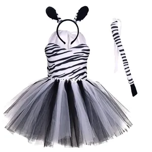 <span class=keywords><strong>Disfraz</strong></span> de Animal para Halloween para Niñas, <span class=keywords><strong>Disfraz</strong></span> de Animales del Bosque, Vacas, Tigres, Jirafas, Leopardo, Cebra, Vestidos de Tutú para Actuaciones de Danza - Product Image 3