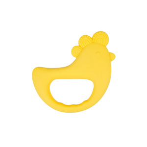 Mordedor de silicona para bebé con forma de pollito, 86.4*79*14mm, grado alimenticio, para 3-6 meses - Product Image 4