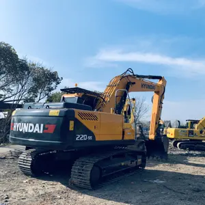 Excavadoras de orugas Hyundai 220-9s de alta condición, excavadora de segunda mano de 22 toneladas, excavadora usada HYUNDAI 220 con precio barato
