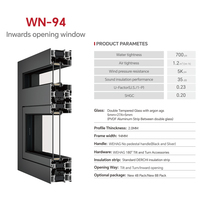 Ventanas de Aluminio de Diseño Moderno, Resistentes a Huracanes e Impactos, Impermeables, de DERCHI