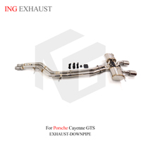 ING acier inoxydable pour Porsche Cayenne GTS modifier Turbo S Catback tuyau d'échappement silencieux avec Valve Auto Performance pièces