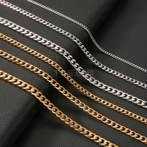 Collar cubano unisex de acero inoxidable, circón, corte esmeralda, sencillo, estilo hip-hop, moda, pareja, cadena de clavícula - Product Image 4