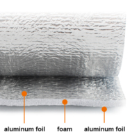 Matériau d'isolation en feuille d'aluminium XPE/EPE/IXPE Isolation réfléchissante pour porte de garage Mousse d'isolation thermique extérieure