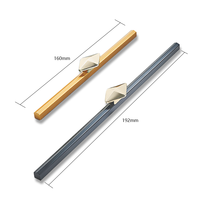 Boutons de porte en bois intérieurs modernes de luxe poignées de levier de serrure à mortaise en alliage de Zinc pour chambre à coucher meubles d'hôtel tiroirs de cuisine