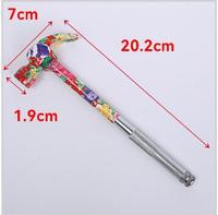 Marteau floral multifonctionnel 6-en-1 et kit d'outils de tournevis – Marteau à griffes avec tournevis à tête plate/Phillips et extracteur de clous