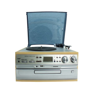 Platine Vinyle Acoustique USB Très Vendue avec Haut-Parleur Stéréo Audio Professionnel et Lecteur CD - Product Image 1