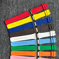 Bracelet de montre en fluororubber de qualité supérieure, personnalisé, neuf, avec extrémités en alliage de titane, bracelet de remplacement pour montre 6701