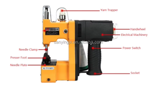 GK9-890 Portable Handheld <strong>Electric</strong> Rice Bag Closer Industrial <strong>Stitching</strong> Sewing <strong>Machine</strong> - Product Image 4