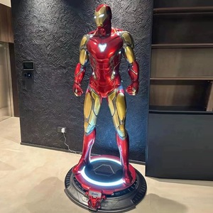 Gran oferta Mar_vel figura de película de acción MK7 MK85 Ironman estatua superhéroes 1/1 moldes escultura <span class=keywords><strong>Iorn</strong></span> hombre artesanías de resina para Decoración - Product Image 4