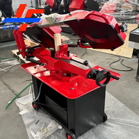 Scie à ruban métallique pivotante G4020 8'' pour la découpe de précision d'angles en acier structurel, machine à scier à ruban horizontale pour métaux, certifiée CE