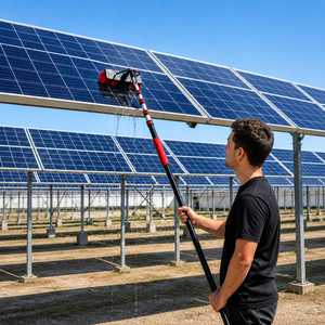 Varilla Telescópica para Limpieza de Ventanas con Alimentación de Agua, Cepillo Metálico Ecológico para Paneles Solares en Exteriores - Product Image 5