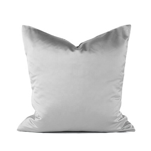 <strong>Cushion</strong> Covers Pillow Case <strong>Shell</strong> for Couch Sofa Home Decoration Modern Shining &amp; Dull Contrast Striped 18 X 18Inches Silver Gray - Product Image 3
