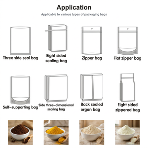 Máquina Envasadora de Polvo en Bolsas Preformadas Totalmente Automática de 4 Estaciones con Certificación CE, Máquina de Llenado para Café, Té y Leche - Product Image 5