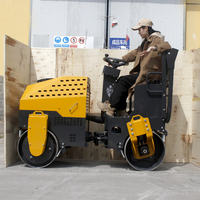 Rouleau Vibratoire de Haute Qualité 1 Tonne 1,5 Tonne, Petit Compacteur Routier pour la Compactation de l'Asphalte et du Sol