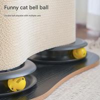 Griffoir vertical en forme de 8 pour chat, durable, en carton ondulé écologique, maison pour chat, mobilier minimaliste pour chats de grande taille