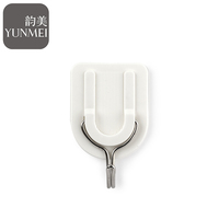 Crochets muraux autocollants en PS de style simple, sans perçage, adhésion forte pour cuisine, salle de bain, salon et rangement domestique