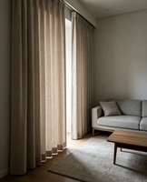 Tissu de rideau occultant en chenille à chevrons, 100% polyester, largeur 110 pouces, plusieurs couleurs pour la décoration de la maison et des hôtels