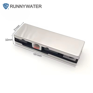 Регулируемая верхняя накладка из нержавеющей стали для стеклянных дверей, прямые поставки с завода - Product Image 4