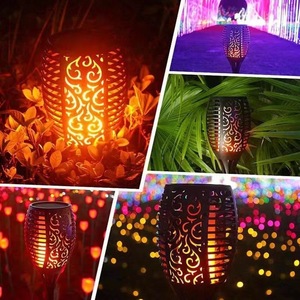 Lampe torche solaire décorative pour extérieur, jardin, paysage, avec éclairage LED nocturne pour cour et allée - Product Image 2