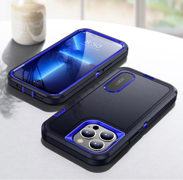 Heavy Duty Shockproof Defender Case for iPhone 16 Pro Max 15 Plus 14 13 Pro Durable Custom Logo Phone Case Interface Protection