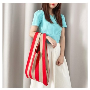 Shopper – sac fourre-tout tricoté pour le shopping, sac à bandoulière mignon, petit sac à main pour filles, nouvelle collection <span class=keywords><strong>2022</strong></span> - Product Image 4