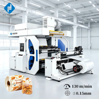 Machine d'impression flexographique à 2 couleurs de type stack, rouleau anilox en céramique, presse flexo rouleau à rouleau haute précision pour impression couleur