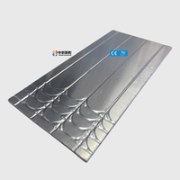 Panneau d'isolation XPS pour chauffage par le sol, feuille régulière 0,1/0,2 mm, isolation en mousse XPS personnalisée 0,3/0,4 mm avec feuille d'aluminium