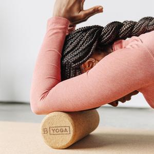 Roller Busa Gabus Kepadatan Tinggi Bahan Alami Label Pribadi Logo Pijat Otot Roller Yoga Gabus untuk Kebugaran Tubuh - Product Image 2