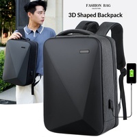 Nouveauté Sac à dos imperméable à coque rigide EVA pour étudiants, sac à dos pour ordinateur portable d'affaires avec chargeur USB