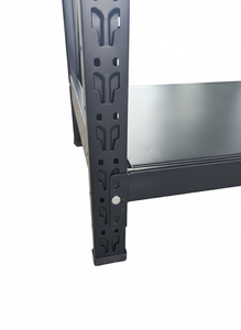 מדפים לאחסון 5 קומות, פלדה מגולגלת קרה, ציפוי אבקה, קלות להתקנה, קיבולת 40 ק\\\"ג, חורי פרפר - Product Image 5