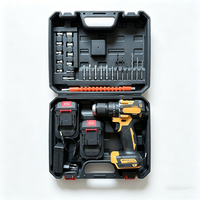 Perceuse sans fil 21V sans balais, couple 60 Nm, mandrin auto-serrant 13 mm, kit d'outils électriques professionnels, fabricant OEM, vente en gros